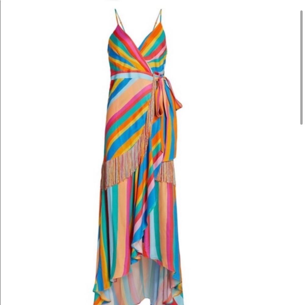 Farm Rio Striped Wrap Dress